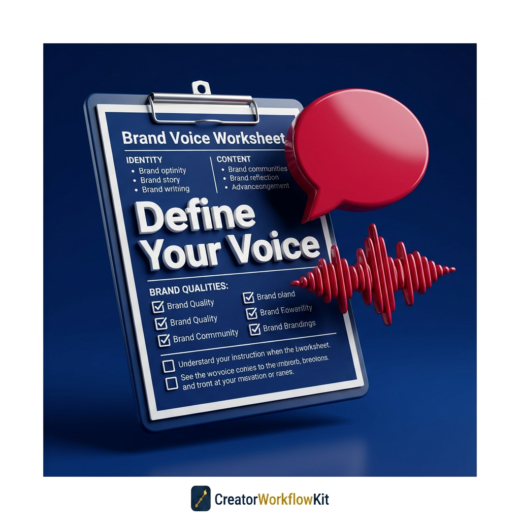 Brand Voice Worksheet — Define How You Sound So Your Audience Always Knows It's You
