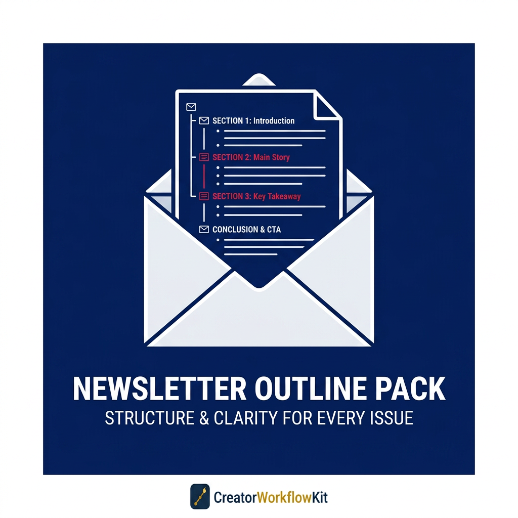 Newsletter Outline Pack — 10 Plug-and-Play Structures for Every Send